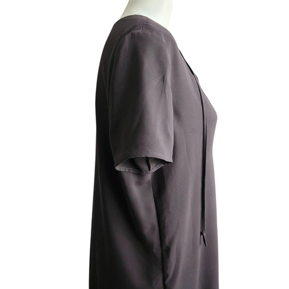 THEORY Antazie DT Drapey Crepe Short Shift Dress Size 10 - Picture 4 of 10